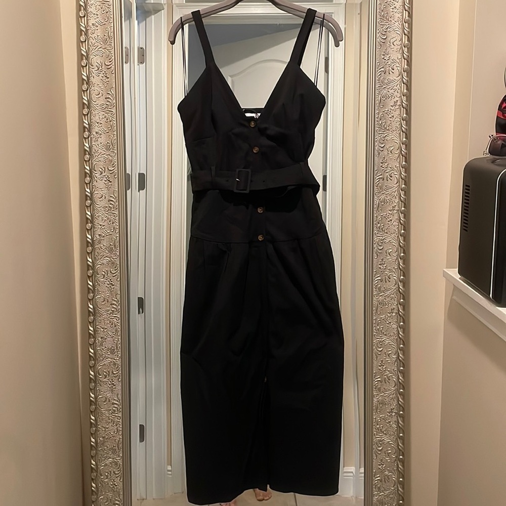 Reiss Vita-Button Through MIDI in Black Size US6